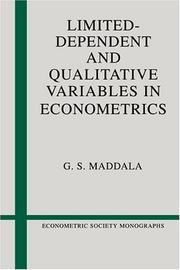 Cover of: Limited-dependent and qualitative variables in econometrics