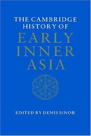 Cover of: The Cambridge history of early Inner Asia by edited by Denis Sinor.