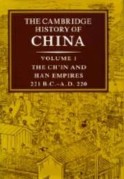 Cover of: The Cambridge History of China by 