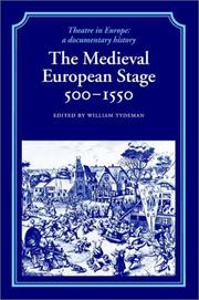 Cover of: The medieval European stage, 500-1550