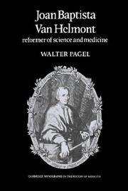 Cover of: Joan Baptista van Helmont by Walter Pagel