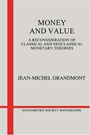 Money and value by Jean-Michel Grandmont
