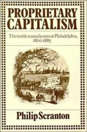 Cover of: Proprietary Capitalism by Philip Scranton