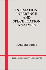 Cover of: Estimation, inference, and specification analysis by Halbert White