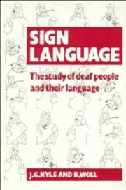 Cover of: Sign language by J. Kyle