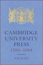 Cover of: Cambridge University Press, 1584-1984