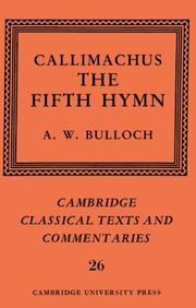 Cover of: The fifth hymn by Callimachus.