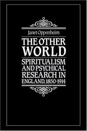 Cover of: The other world by Janet Oppenheim