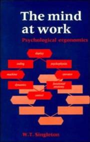 Cover of: The mind at work by W. T. Singleton