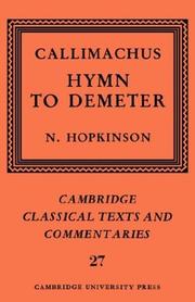 Cover of: Callimachus by Callimachus.