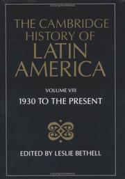 Cover of: The Cambridge History of Latin America by Leslie Bethell