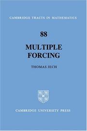 Cover of: Multiple forcing by Thomas J. Jech