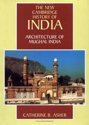 Cover of: Architecture of Mughal India by Catherine Ella Blanshard Asher