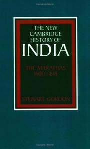 Cover of: The Marathas, 1600-1818 by Gordon, Stewart