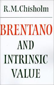 Cover of: Brentano and intrinsic value