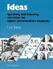 Cover of: Ideas Student's book: Speaking and Listening Activities