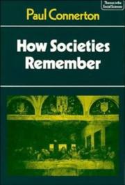 Cover of: How societies remember by Paul Connerton