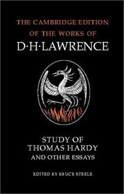 Cover of: Study of Thomas Hardy and other essays by David Herbert Lawrence