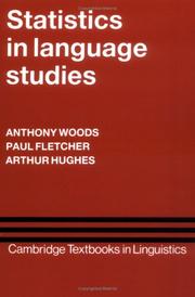 Cover of: Statistics in language studies by Anthony Woods