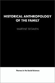 Cover of: Historical anthropology of the family