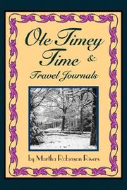 OLE Timey Time and Travel Journals by Martha Robinson Rivers
