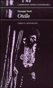 Cover of: Giuseppe Verdi, Otello by James A. Hepokoski