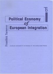 Cover of: Political Economy Of European Integration