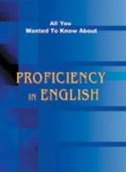 Cover of: Profiency in English