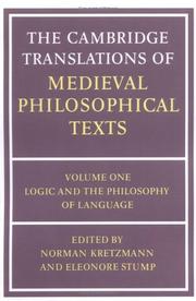 Cover of: Logic and the philosophy of language by editors, Norman Kretzmann, Eleonore Stump.