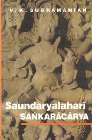 Cover of: Saundaryalahari of Sankaracarya