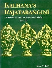 Cover of: Kalhana's Rajatarangini by Sir Aurel Stein