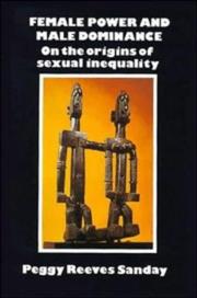 Cover of: Female power and male dominance by Peggy Reeves Sanday