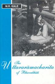 Cover of: The Uttaramacharita of Bhavabhuti