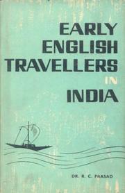 Cover of: Early English Travellers in India by Ram Chandra Prasad