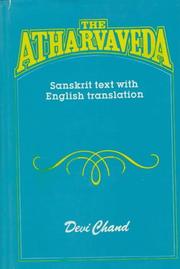 Cover of: The Atharvaveda: Sanskrit Text with English Translation