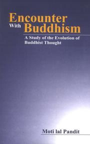 Cover of: Encounter With Buddhism by Moti Lal Pandit