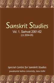 Sanskrit Studies, Vol. 1 Samvat 2061-2. CE 2004-05 (Special Centre for Sanskrit Studies) by Kapil Kapoor