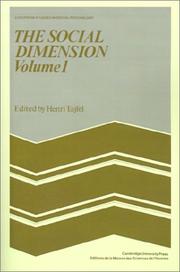 Cover of: The Social Dimension: European Developments in Social Psychology (European Studies in Social Psychology)