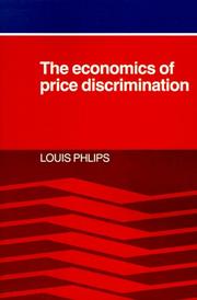 Cover of: The economics of price discrimination