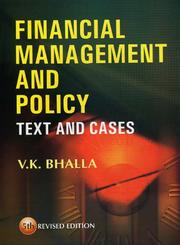 Financial Management and Policy by V.K. Bhalla