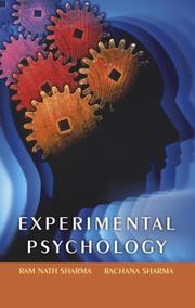 Cover of: Experimental Psychology by Ram Nath Sharma, Rachana Sharma