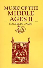 Cover of: Music of the Middle Ages