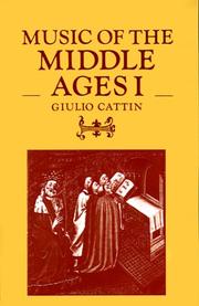 Cover of: Music of the Middle Ages by Giulio Cattin