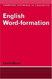 Cover of: English word-formation by Laurie Bauer