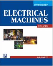 Cover of: A Textbook of Electrical Machines