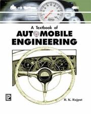 Cover of: A Texbook of Automobile Engineering