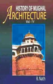 Cover of: History of Mughal Architecture by Ravinder Nath