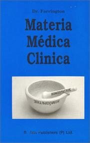 Cover of: Materia Medica Clinica