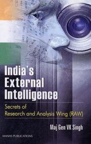 India's External Intelligence by V.K. Singh