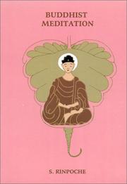 Cover of: Buddhist Meditation
